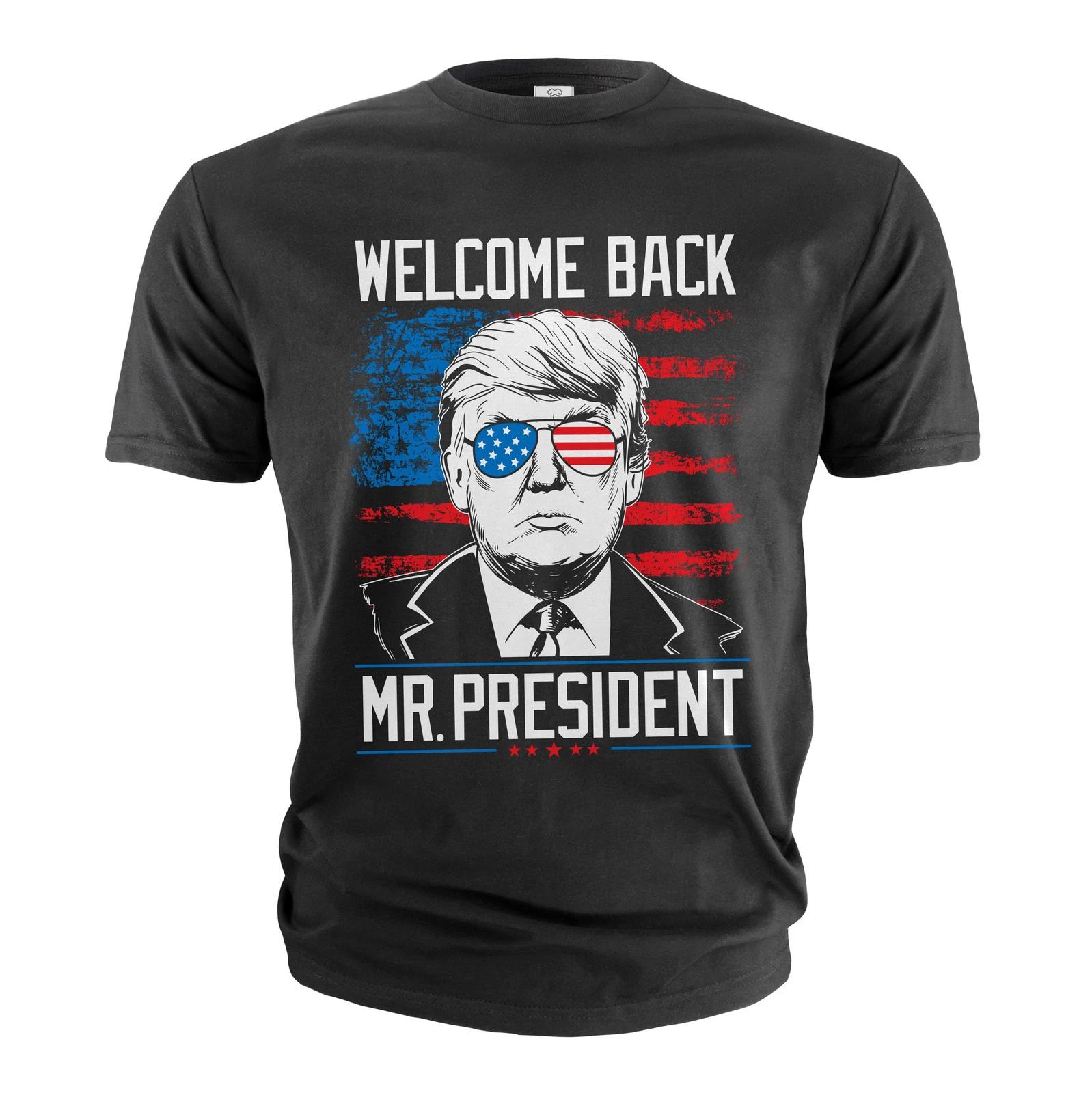 Men s welcome back Mr. President Tee Trump T-shirt  DJT  Tshirt XXL