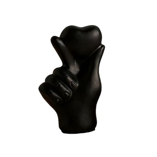 Yousheng Heart Hand Gesture Sculpture Romantic Desktop Love Ornaments for Living Room Home Table Decor Valentine Day Wedding Gifts