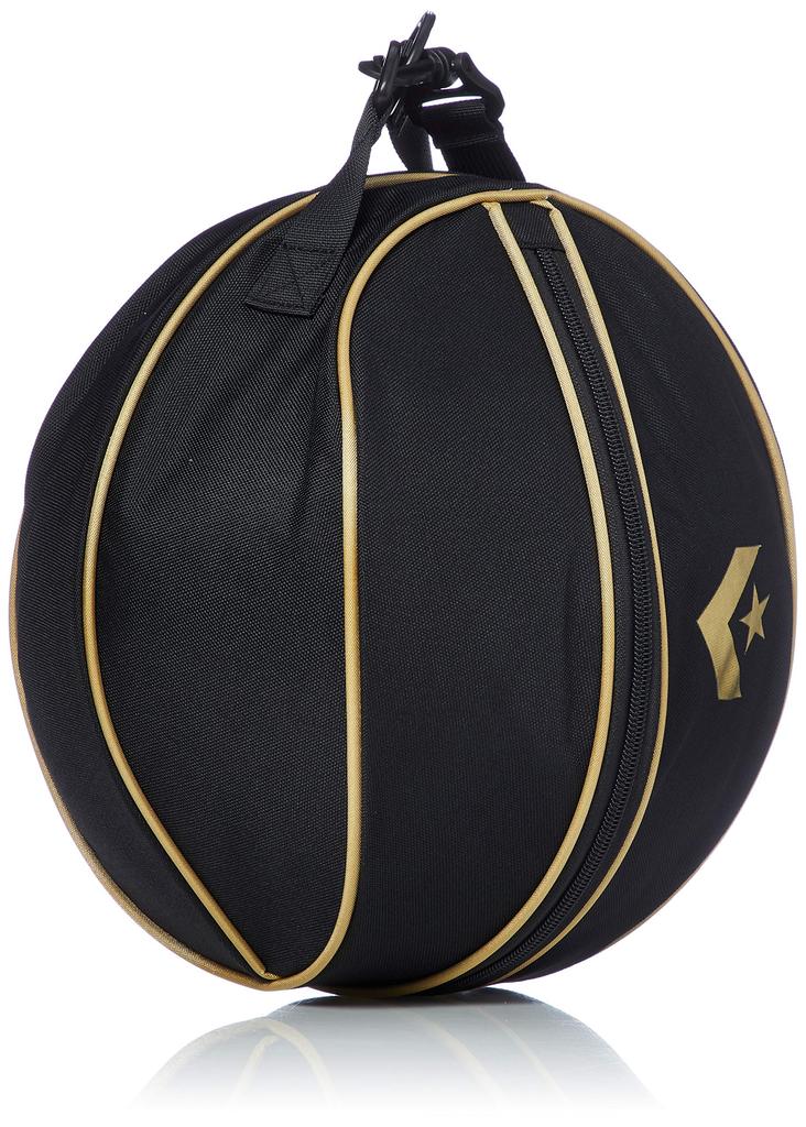 Basketball Ball Basketball Ball Case 1 [Converse] Case, (Holds Ball), C1951097, Black/Gold