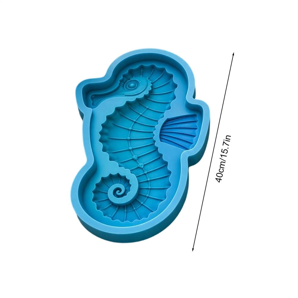 Reusable Ocean Themed Garden Art Mold 15.7" Silicone DIY Sea Theme Mould Decoration Concrete Stepping Stone Molds