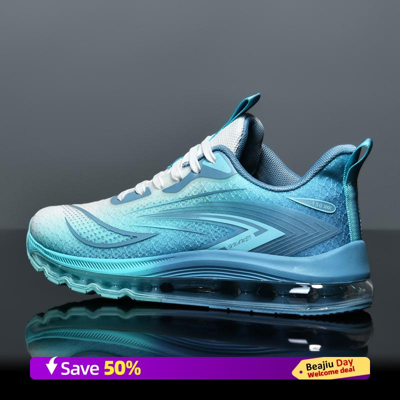 

Мужские спортивные кроссовки для бега Marathon с воздушной подушкой, дышащие, легкие, женские, удобные, атлетические, нескользящие, размеры 39-48 48