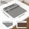 Espresso Tamping Mat, Professional Silicone Barista Station With Tool Slots, Compatible With Portafilters, Heat Resistant Mat