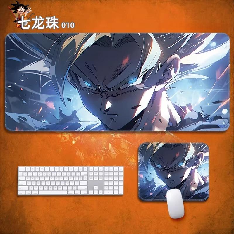 2026 Hoge Kwaliteit Kantoor Anime Dragon Ball Leer Muismat Oversized Kleine Jongens Kantoor E-sport Game Toetsenbord Mat Son Goku Anime Oversized Bureau Mat