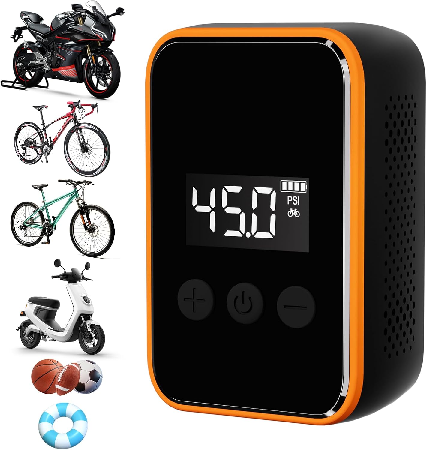 

Mini Electric Bike Tire Pump, 20s Fast Inflation, 150PSI with Gauge, Portable Air Pump for Mountain & Road Bikes, Motorcycle, Ba United States