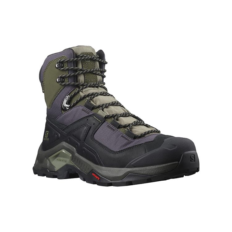 SALOMON Quest Element Gore-Tex Chaussures Fonctionnelles d'Extérieur Montantes Confortables et Polyvalentes Chaussures Homme Noir Vert 414571