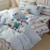Lilang Cartoon Three Piglets Four-Piece Bedding Set