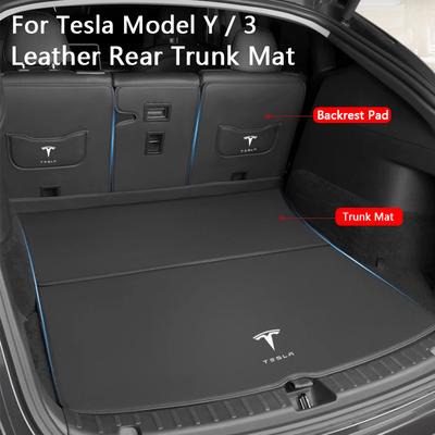 AAAIT1 For Model Y Juniper Model 3 Highland 2017-2026 Trunk Mat Full Coverage Seat Backrest Protective Cargo Liner Anti Dirty Pad