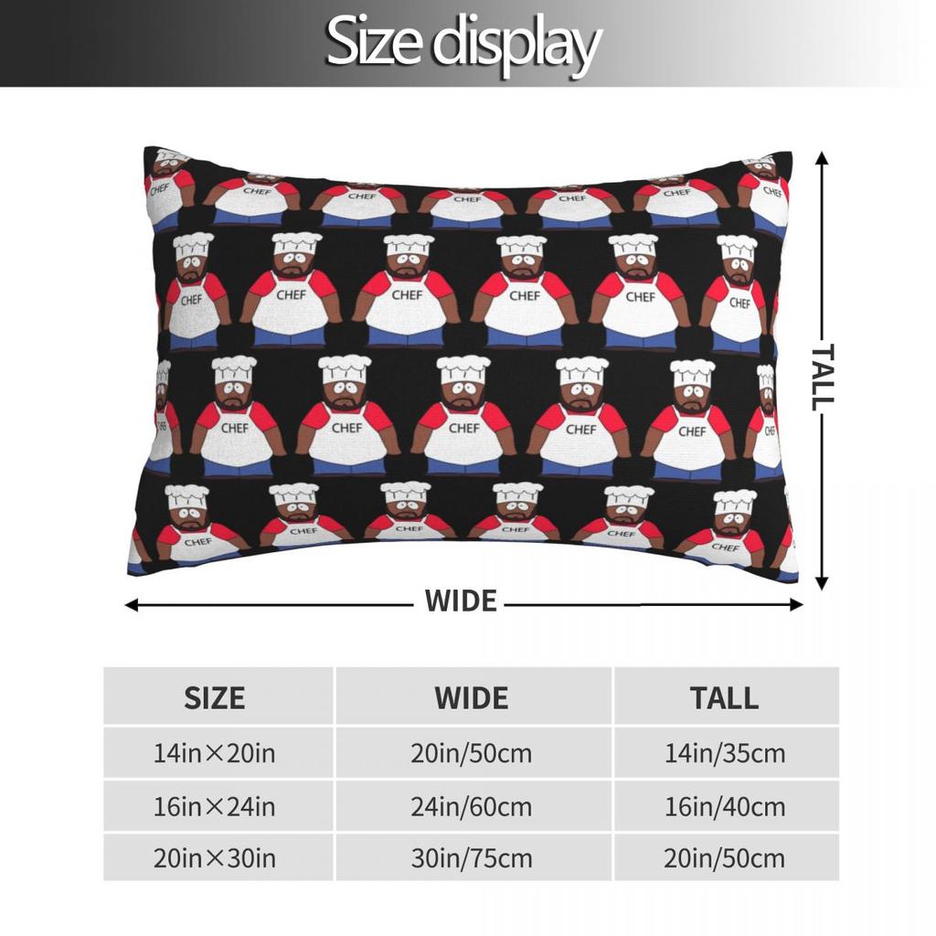 Chef Southpark Rectangle Pillowcase Cushion Cover Decorative Bedroom Bed Home Comfort Throw Pillow