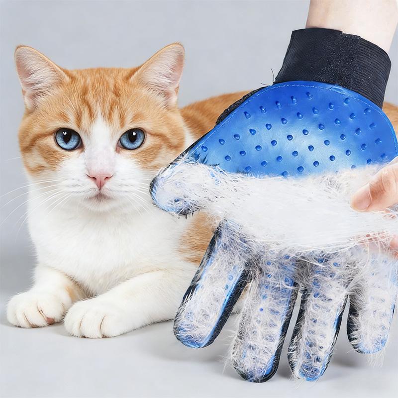 Pet Hair Glove Comb Pet Dog Cat Grooming Cleaning Glove Deshedding Hair Remover Massage Brush Animal Supplies Cat Accessoies