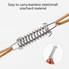 4Pcs Stainless Steel Tent Spring Buckle for Outdoor Camping, Dog Training, Swing