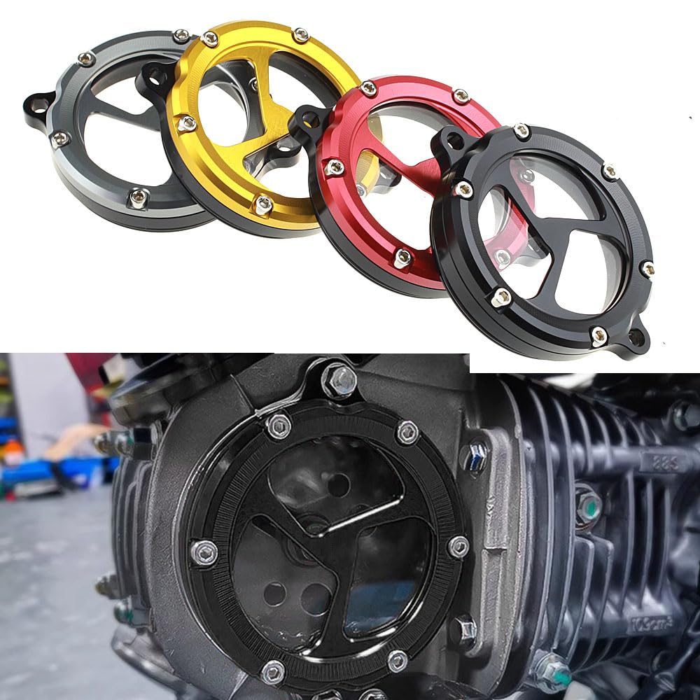 Geeignet für DAX125 ST125 st125 DAX 125 2024 2023 Monkey 125 2024-2020 Motorschutz Dekorative Abdeckung Schutzabdeckung Zylinderzubehör. (rot) [Par