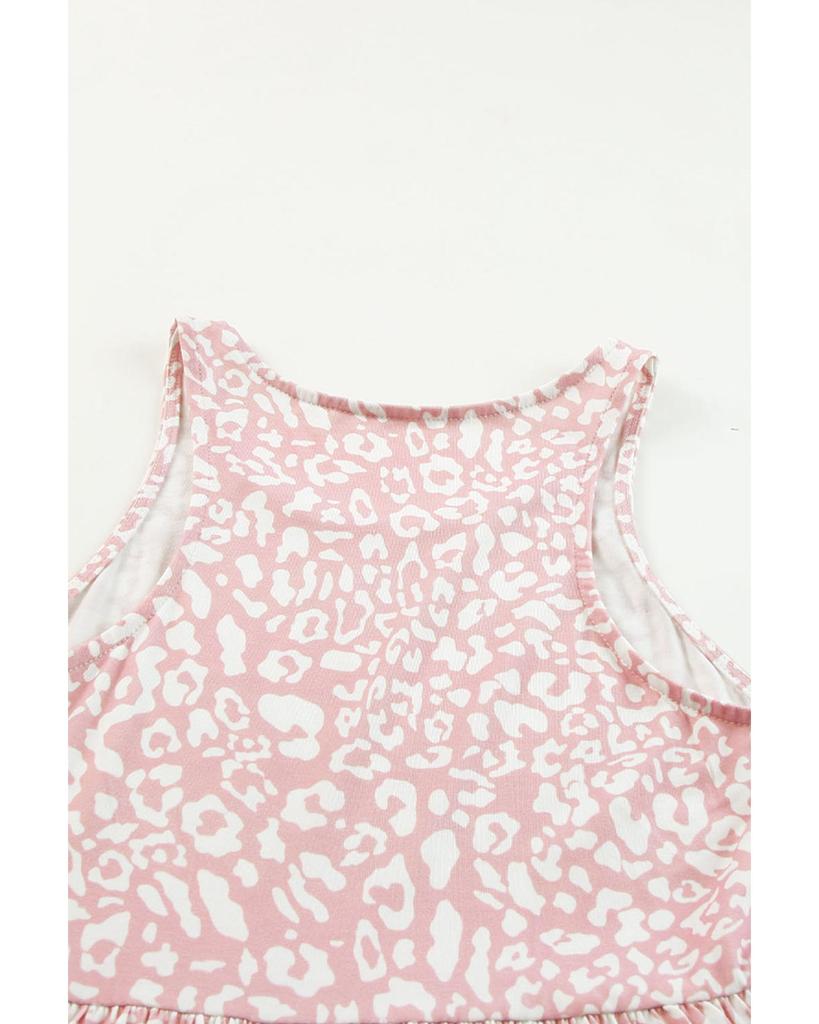 Azura Exchange Ärmelloses Maxikleid mit Leopardenmuster