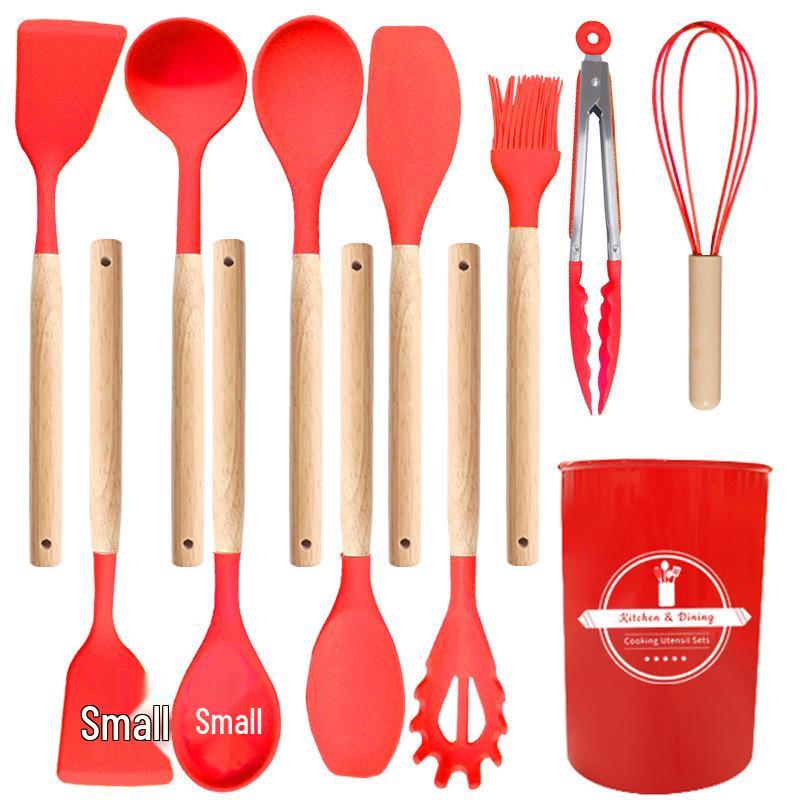 12-Piece Non-Stick Silicone Spatula and Ladle Set - Food-Grade Cookware