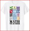 T-shirt Blanc en Coton Enseignant de Mathématiques S-3XL T-shirt Unisexe