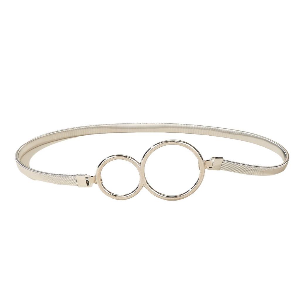 Metal Spring Belt Women'S Dress Shirt Sweater Elastic Elastic Waist Chain Waist Seal