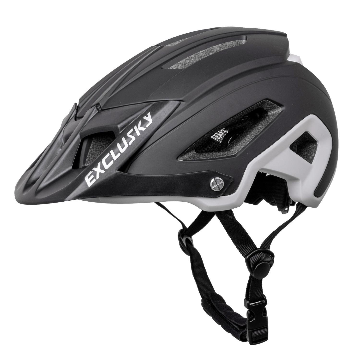 

Mountain bike helmets, mountain climbing and off-road safety helmets, outdoor running integrated cycling helmets Average size (55-61CM) чёрный