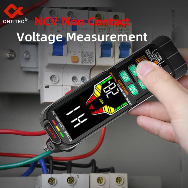 Digital Multimeter Ac Dc Current Voltage Detector Pen True Rms Capacitance Temp Usb Charge Auto Range Multimetro Ncv