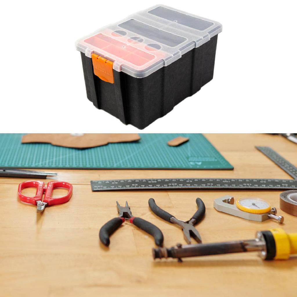 Hardware Box Electronic Components Box Clear Lid Tool Holder for Hardware Bolts