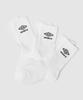 UMBRO Essential Cushioning 3-Pack Crew Socks White Ur123Csc11