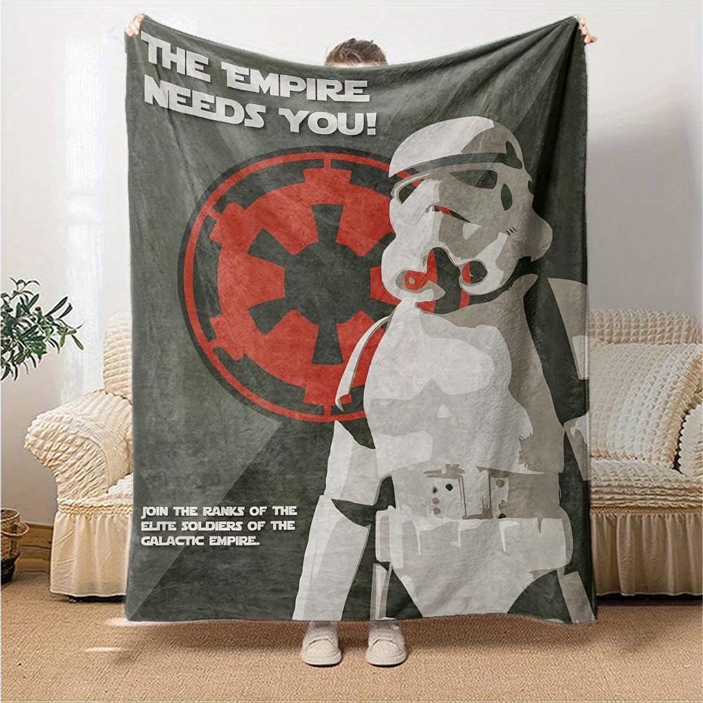 Star Wars Blanket Comfortable Perfect for Sofa Office Bedding Four Seasons Multipurpose Digital Print Ideal Gift for Friends Family Couples Picnic
