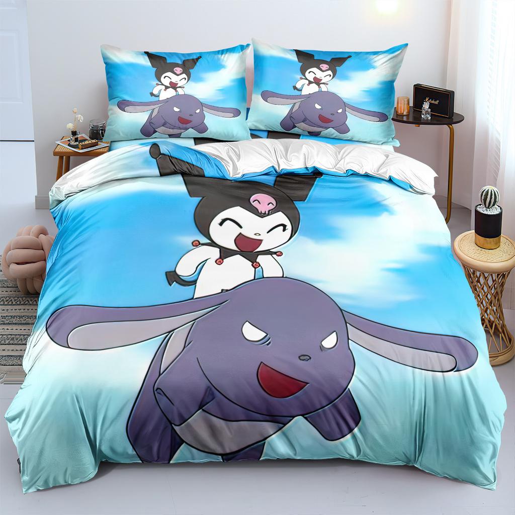 Kinderbettwäsche Dreiteiliges Set 90-120G Schleifgewebe 3D Digitaldruck