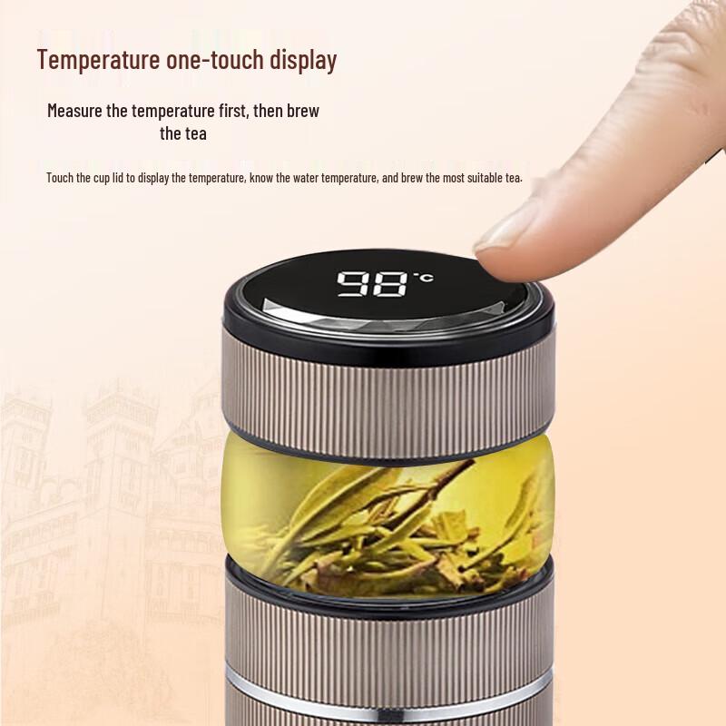 BVGMAV Pure Titanium Tea Infuser Thermos Bottle