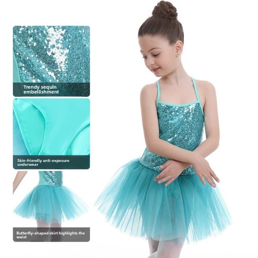 Sequin Ballerina Fairy Dress Fluffy Christmas Performance Clothes Ballet Tutu Dress Examination