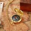 Pocket Watch Design Outdoor Navigation Pocket Watch Compass Vintage Bronze Compass Portable Compass