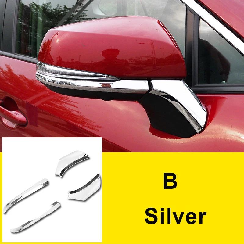 

For Toyota RAV4 XA50 2024 ABS Carbon Car Rearview Mirror Side Cover Shell Trim Molding Accessories B Silver