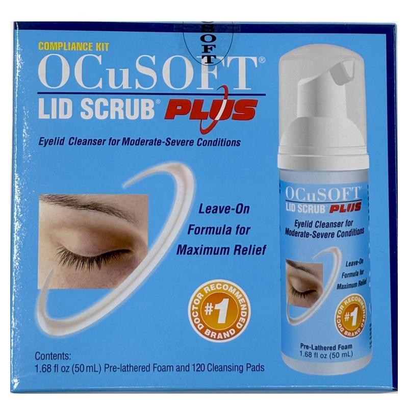 Ocusoft Lid Scrub Plus Eyelid Cleanser, 50ml, 3 pcs