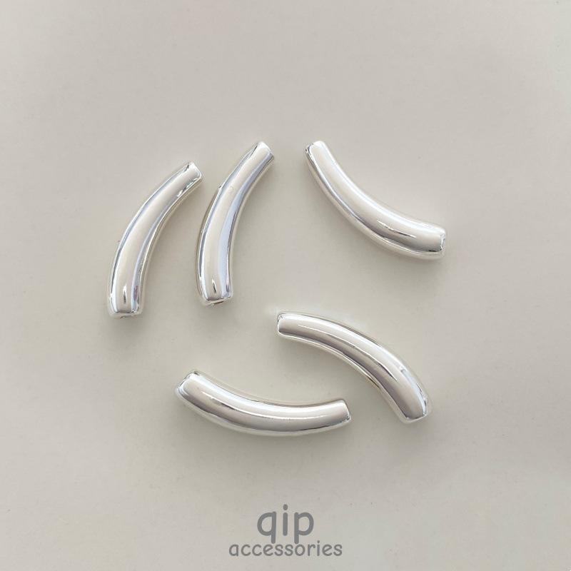 18 Karat Gold Gebogenes Röhrchen-Abstandshalter für DIY Armband & Halskette Schmuckherstellung