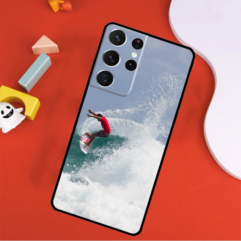Surfer Surf Hang Loose Shaka Phone Case For Samsung Galaxy S25 Ultra S9 S10 S20 S21 FE S22 S23 S24 Plus S24 Ultra Cover