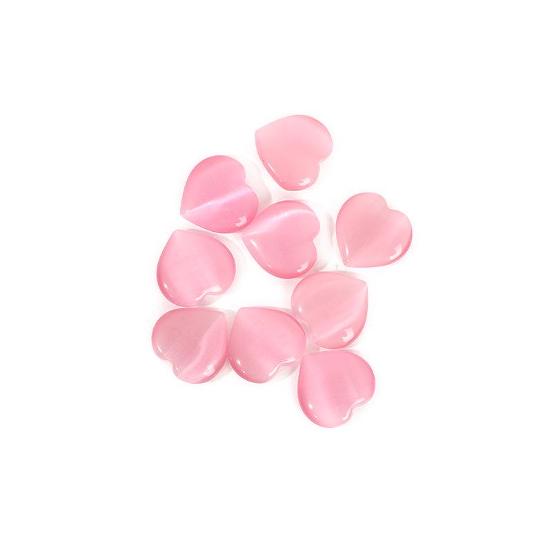 2cm Natural Rose Quartz Heart Crystal Gemstone