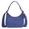 Hobo 22 Zipper Closure Coated Canvas And Leather Crossbody Tote Bag Small Women Handbags Blueberry CJ842-BLB