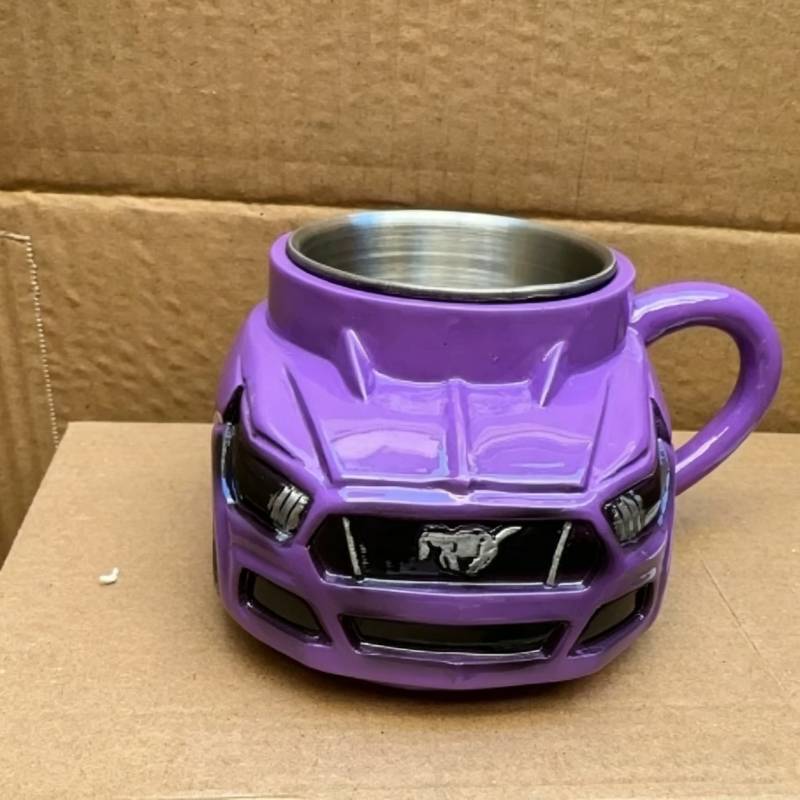 Wild Horse Resin Coffee Cup With Stainless Steel Interior For Home Tea Table And Gift Use