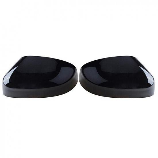2x Gloss Black Door Wing Mirror Cover Caps Fits Ford Focus MK3 2011-2014