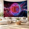 AC Milan Wall Tapestry, Soft Fabric Wall Hanging, Decorative Backdrop For Bedroom Home Wall Art