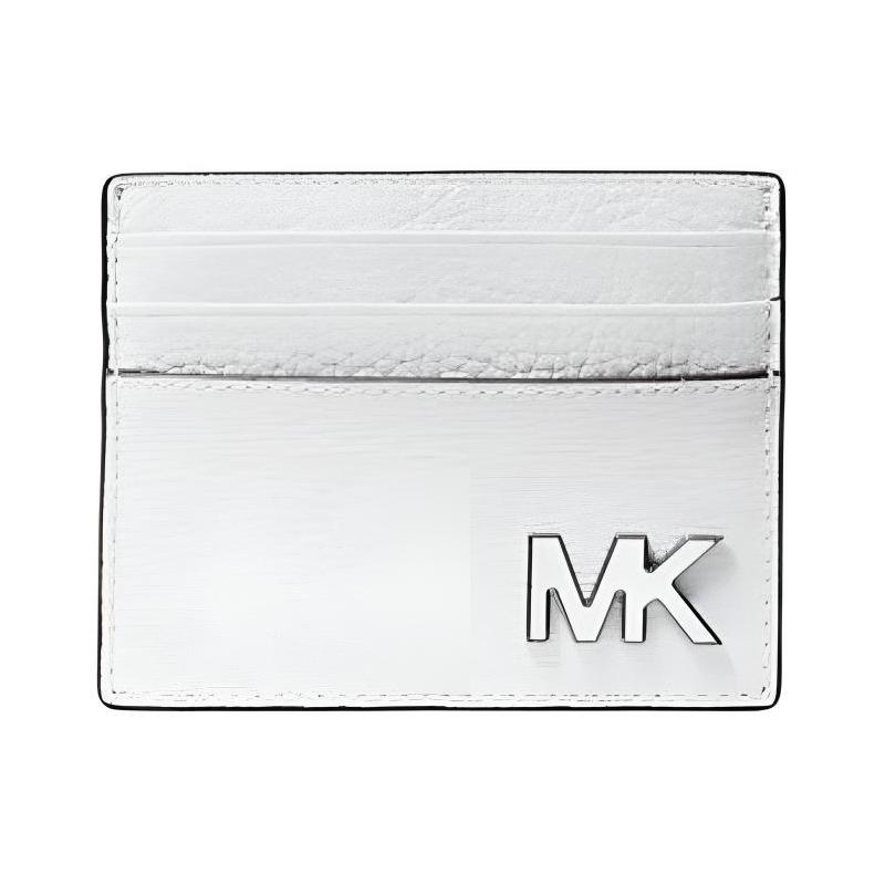 MICHAEL KORS Hudson Classic Logo Leather Card Holder Men s White белый