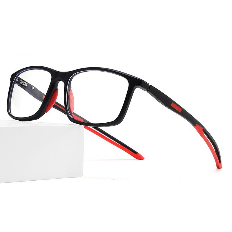 New Ultralight Anti Blue Light and Anti Slip Student Sports Frame gentlemen Eyeglasses TR90 Basketball Optical Prescription Glasses for daily use