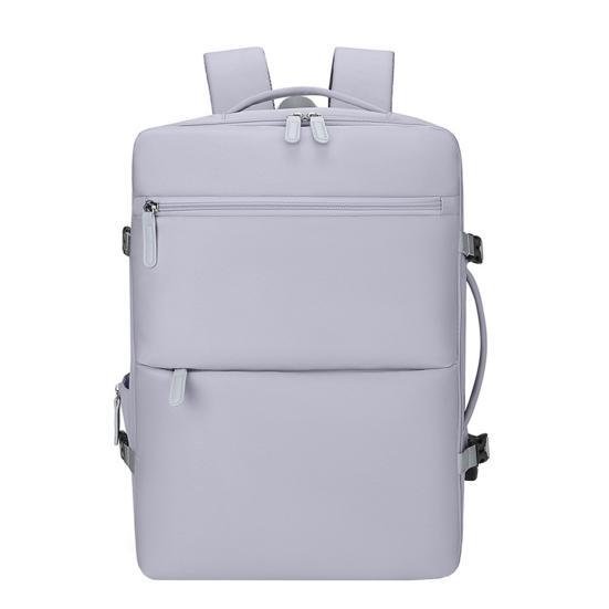 

Расширяемый дорожный рюкзак Женский Мужской Рюкзак для ноутбука с USB-портом для зарядки Рюкзак, одобренный авиакомпаниями, с карманом для защиты от краж Отделение для обуви серый