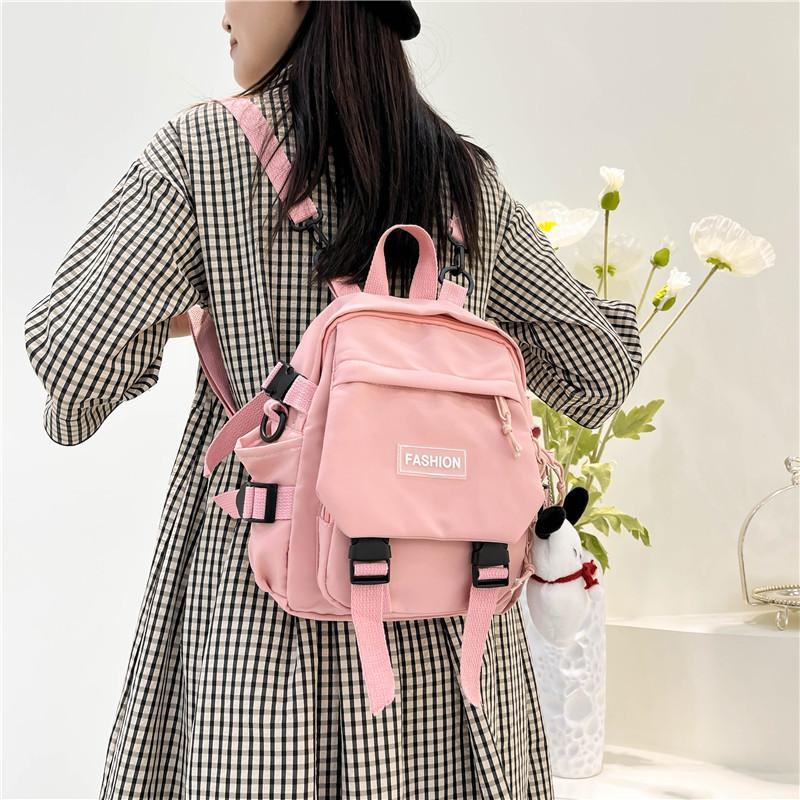 

Daily labeling student schoolbag Korean version of casual ins style soft girl simple backpack