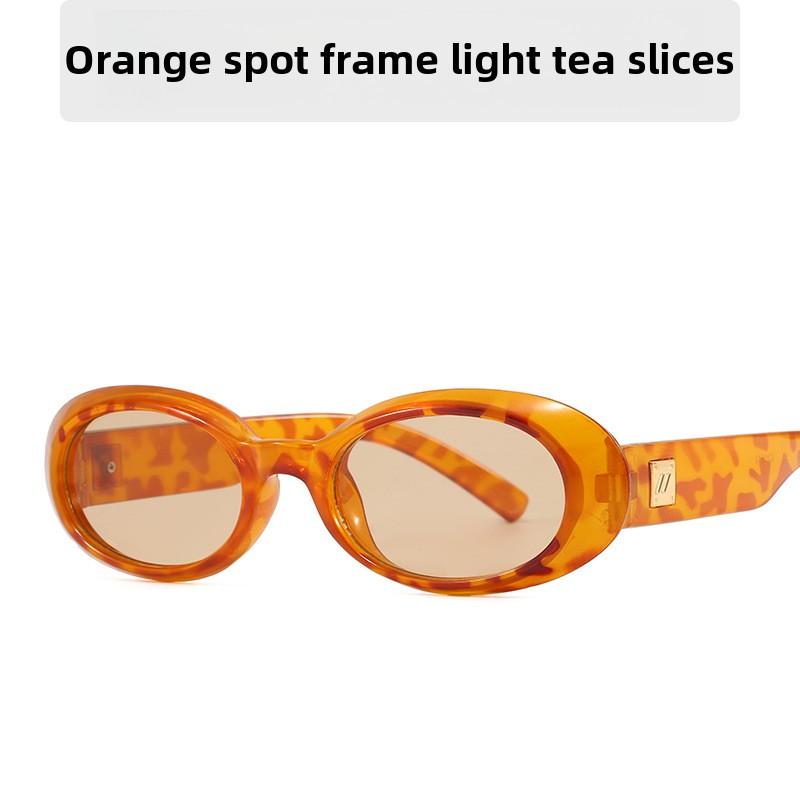 Trendy oválné sluneční brýle s UV400 ochranou, univerzální módní brýle pro venkovní neformální styl