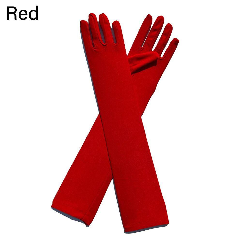 Party Hochzeit Braut Tanz Cosplay Fäustlinge Sonnenschutz Fahrhandschuhe Abschlussball Kostüm Eng Anliegende Lange Handschuhe