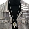 European and American Four-piece Suit Hip-hop Simple Long Sweater Chain Accessories Men's Necklace Pendant