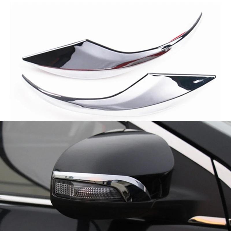 For Toyota Corolla Altis 2014 2015 2016 2017 ABS Carbon Fiber Rearview Mirror Cover Eyebrow Frame Trims Sticker Car Accessories