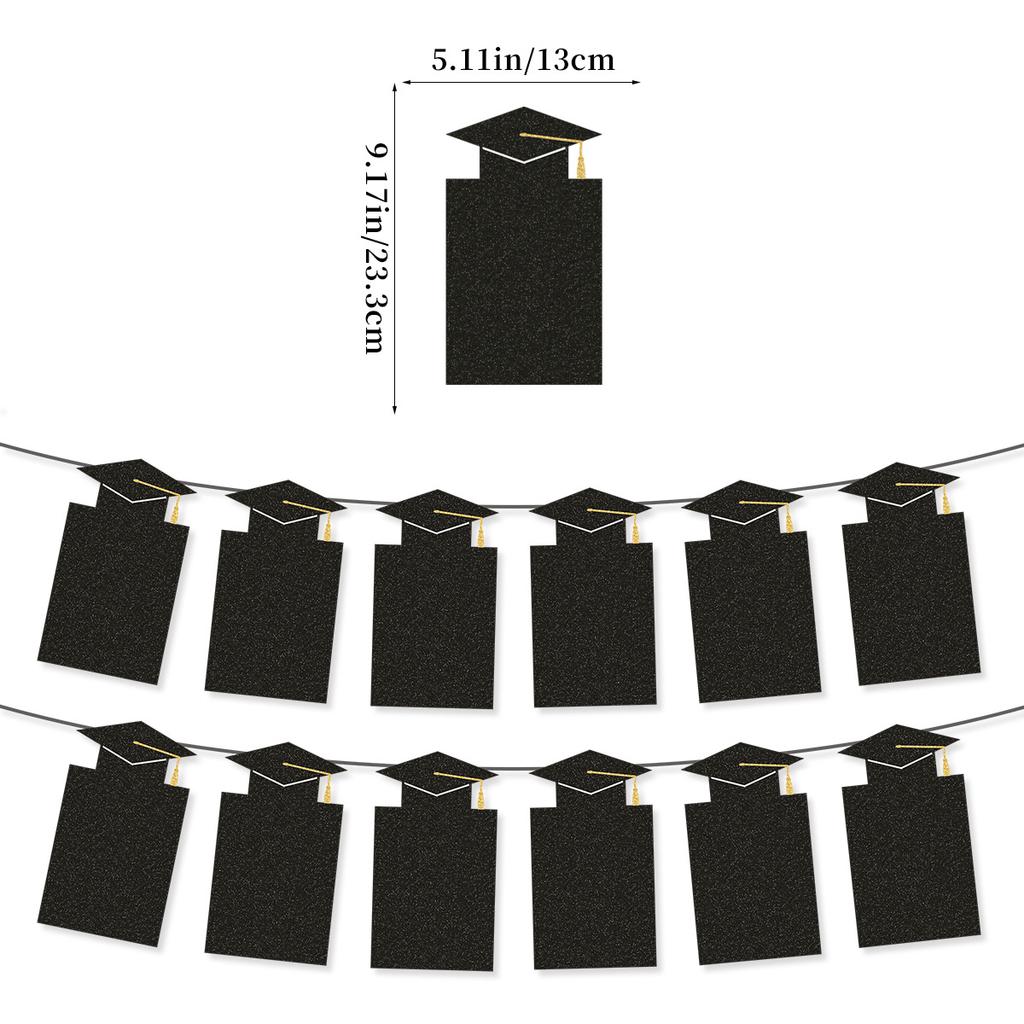 Graduation Season Theme Party Decoration School Reunion Arrangement Photo Frame Flag