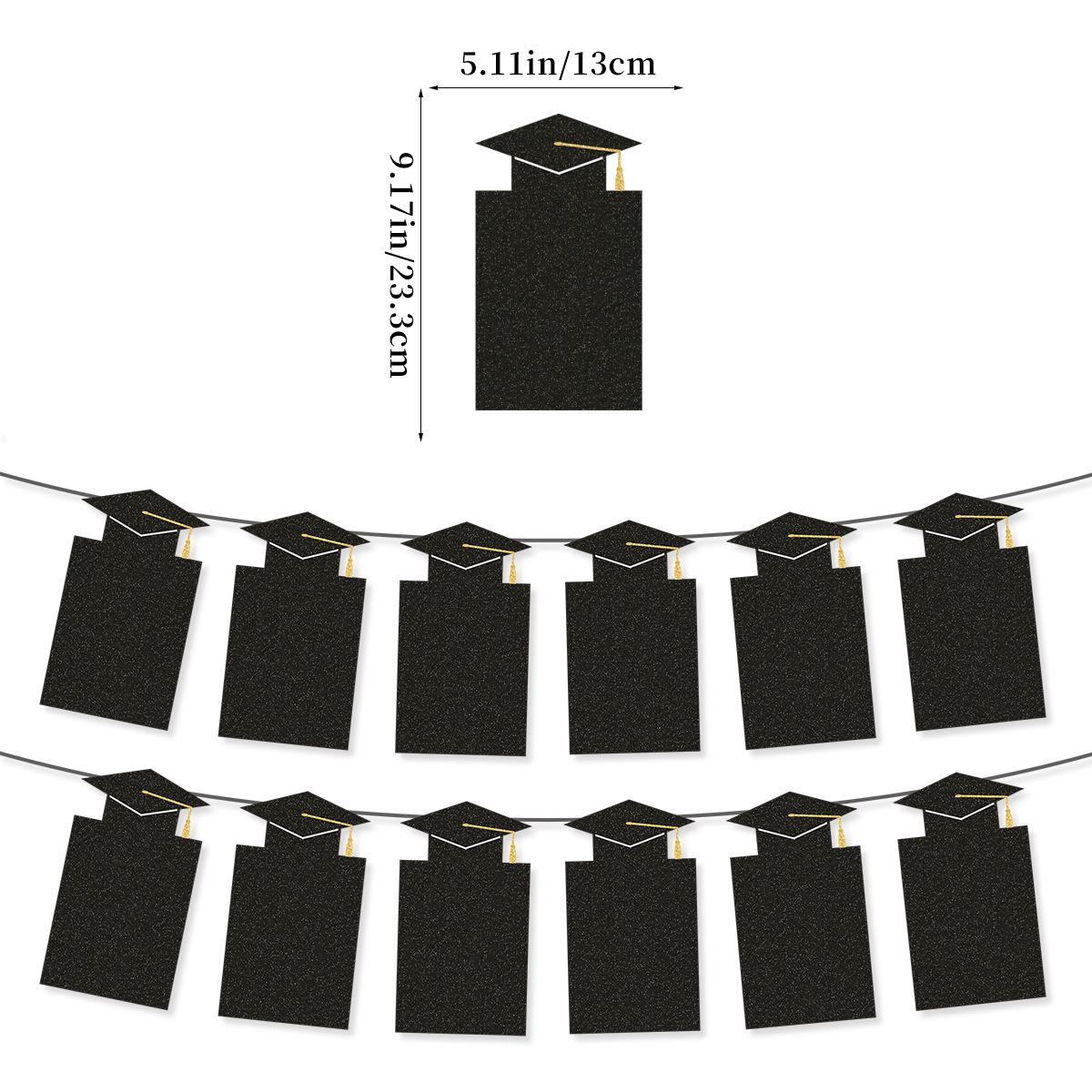 

Graduation Season Theme Party Decoration School Reunion Arrangement Photo Frame Flag 2026 graduation season photo frame flag