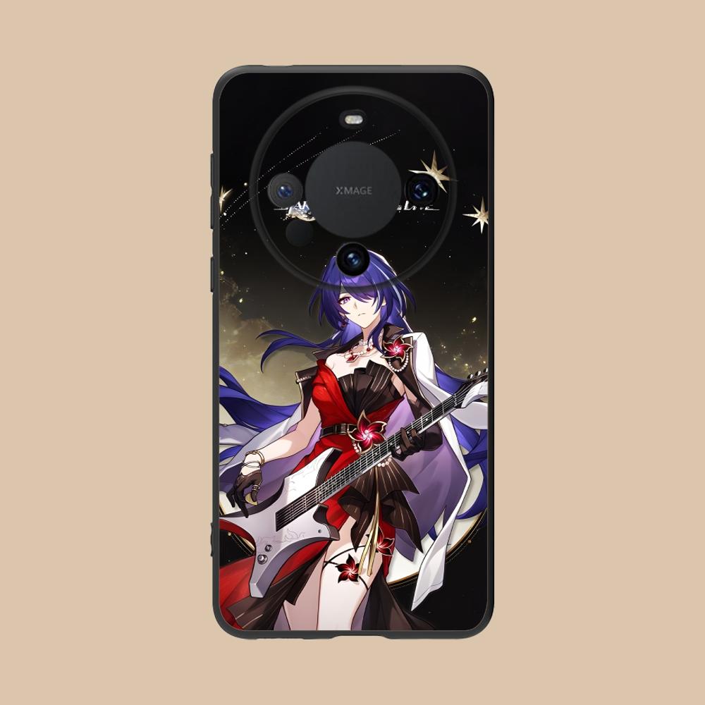 HSR Acheron Matte TPU Mobile Phone Case for Huawei Mate 60 50 40 30 20 10 Pro Plus Lite E 5G Colorful Printing Cover
