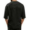 Herren Leinen V-Ausschnitt T-Shirt - Mittellang Lockerer Schnitt Lässiges Sommer Top für den Alltag