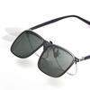 1Pc Single Clipping Polarized Rectangle Sunglasses Lenses For Myopia Hyperopia Eyeglasses Extra Clip On Sunlens Flip-Up Clip